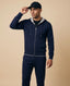Cashmere Hooded Suit Navy