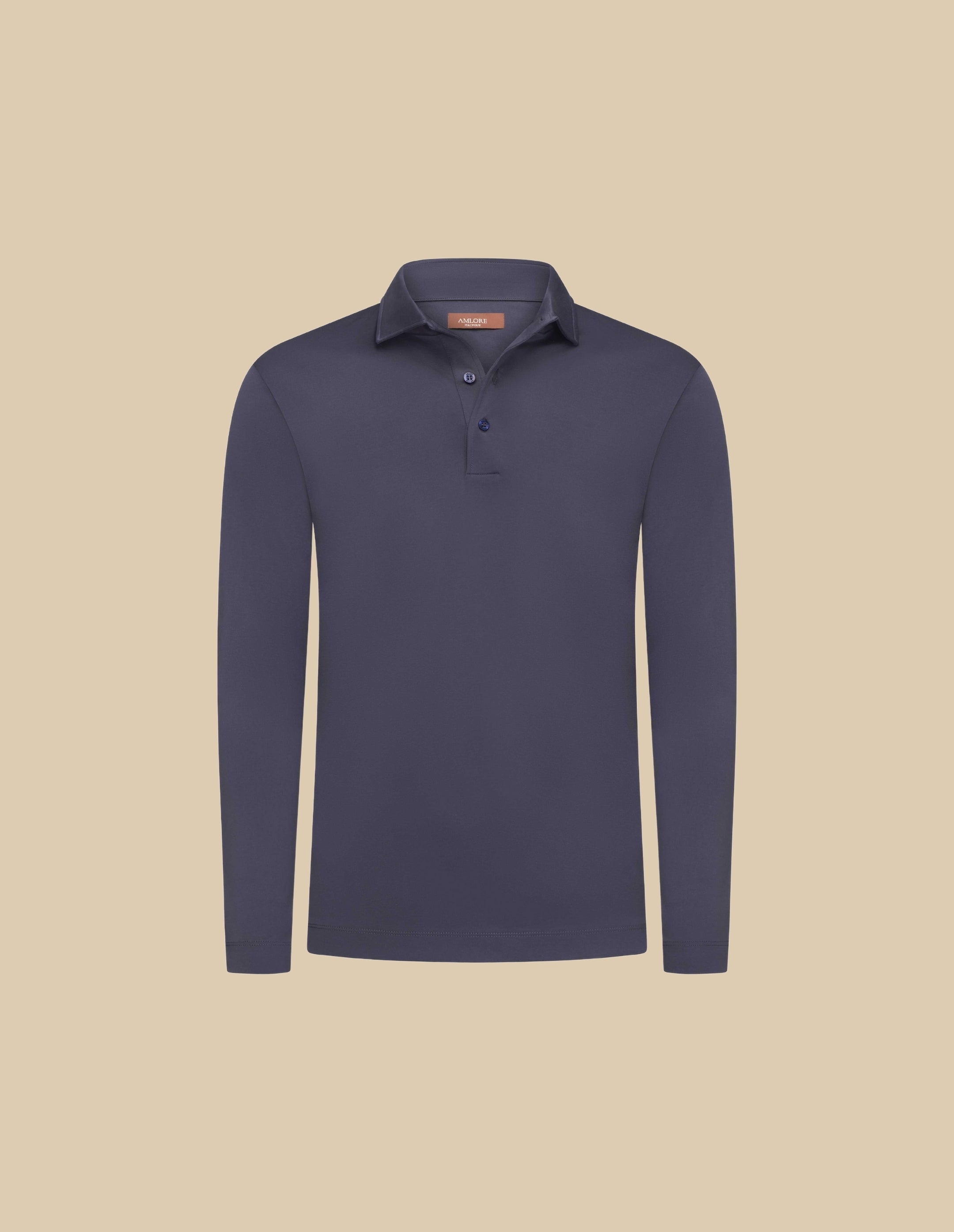 Antraciet Polo Longsleeve