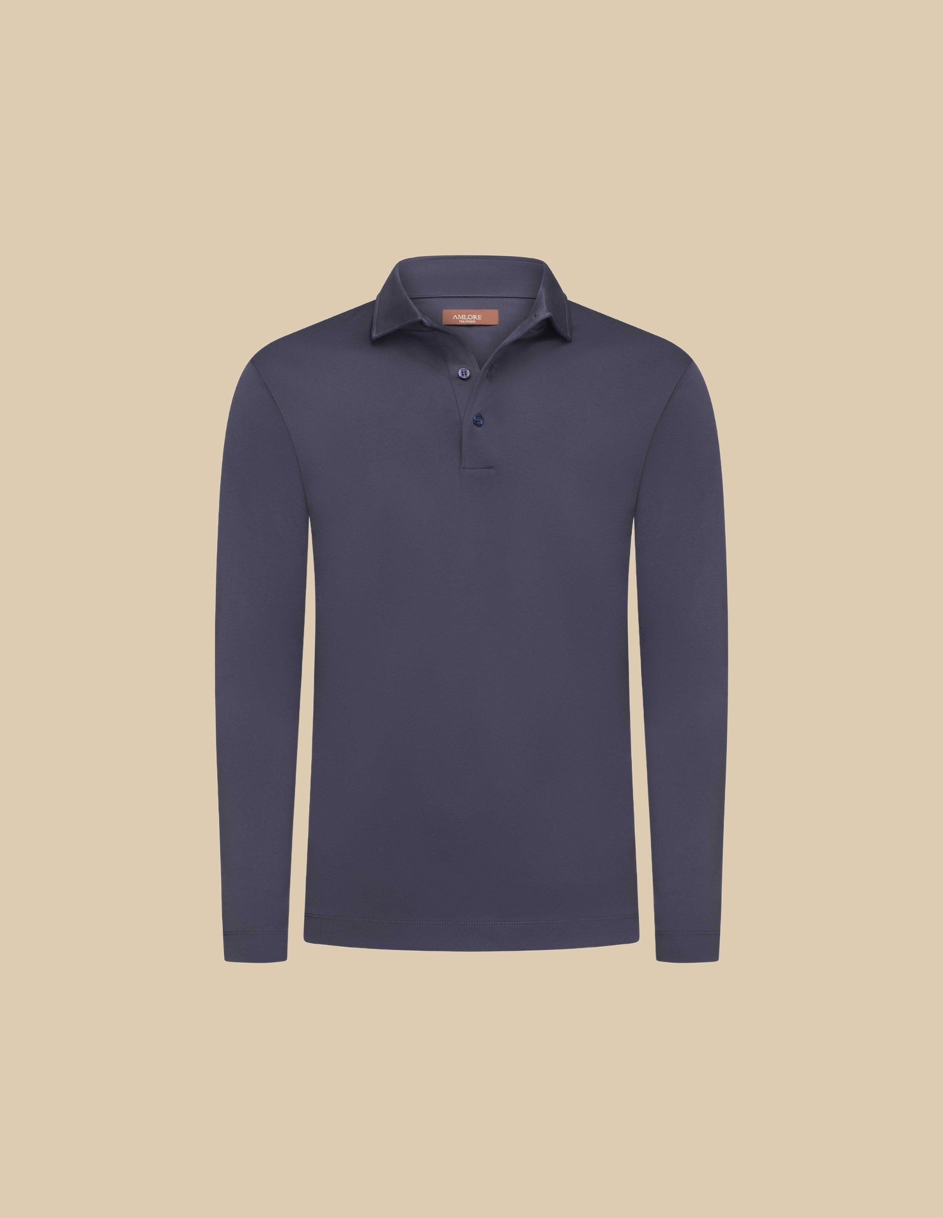 Antraciet Polo Longsleeve