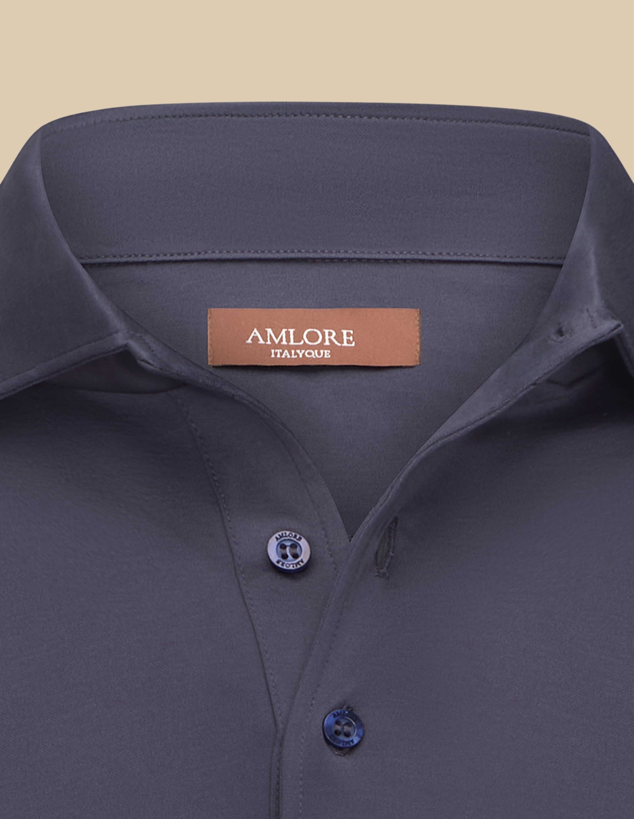 Antraciet Polo Longsleeve