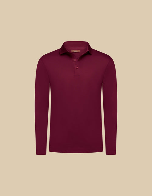 Bordeaux Polo Longsleeve