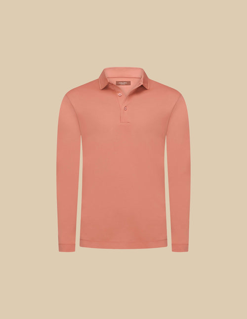 Salmon Polo Longsleeve