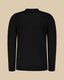 Woolline Zipped Polo Onyx Black