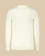Woolline Zipped Polo Still White