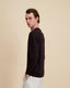 Woolline Sweater Weave Cream Burgundy