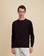 Woolline Sweater Weave Cream Burgundy
