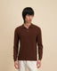 Cashmere Slip-On Polo Mocha